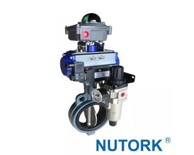 Van bướm gang điều khiển khí nén